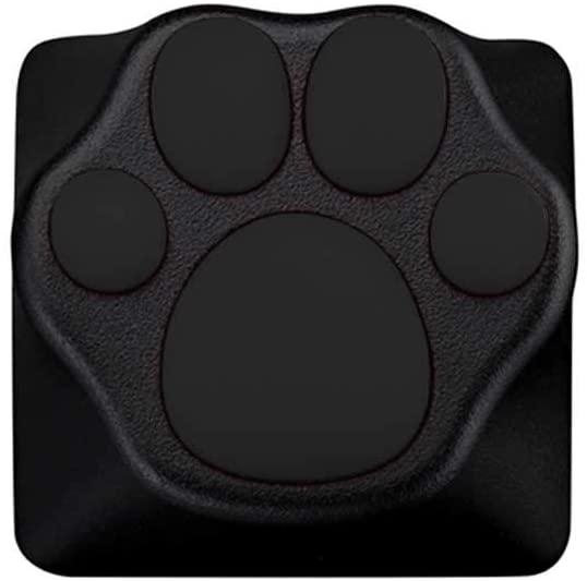 ZOMO PLUS Kitty Paw ABS/Silicone Keycap (Black+Grey） - أكسسوار لوحة مفاتيح